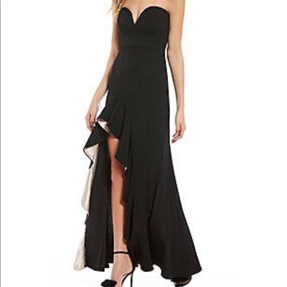 sequin hearts black dress